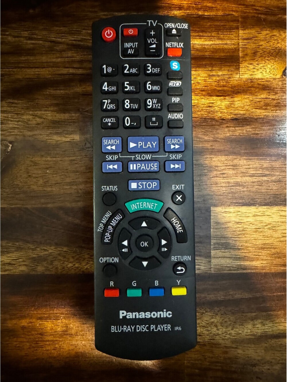 Panasonic N2QAYB000726 Bluray Disc Player Remote IR6 TESTED